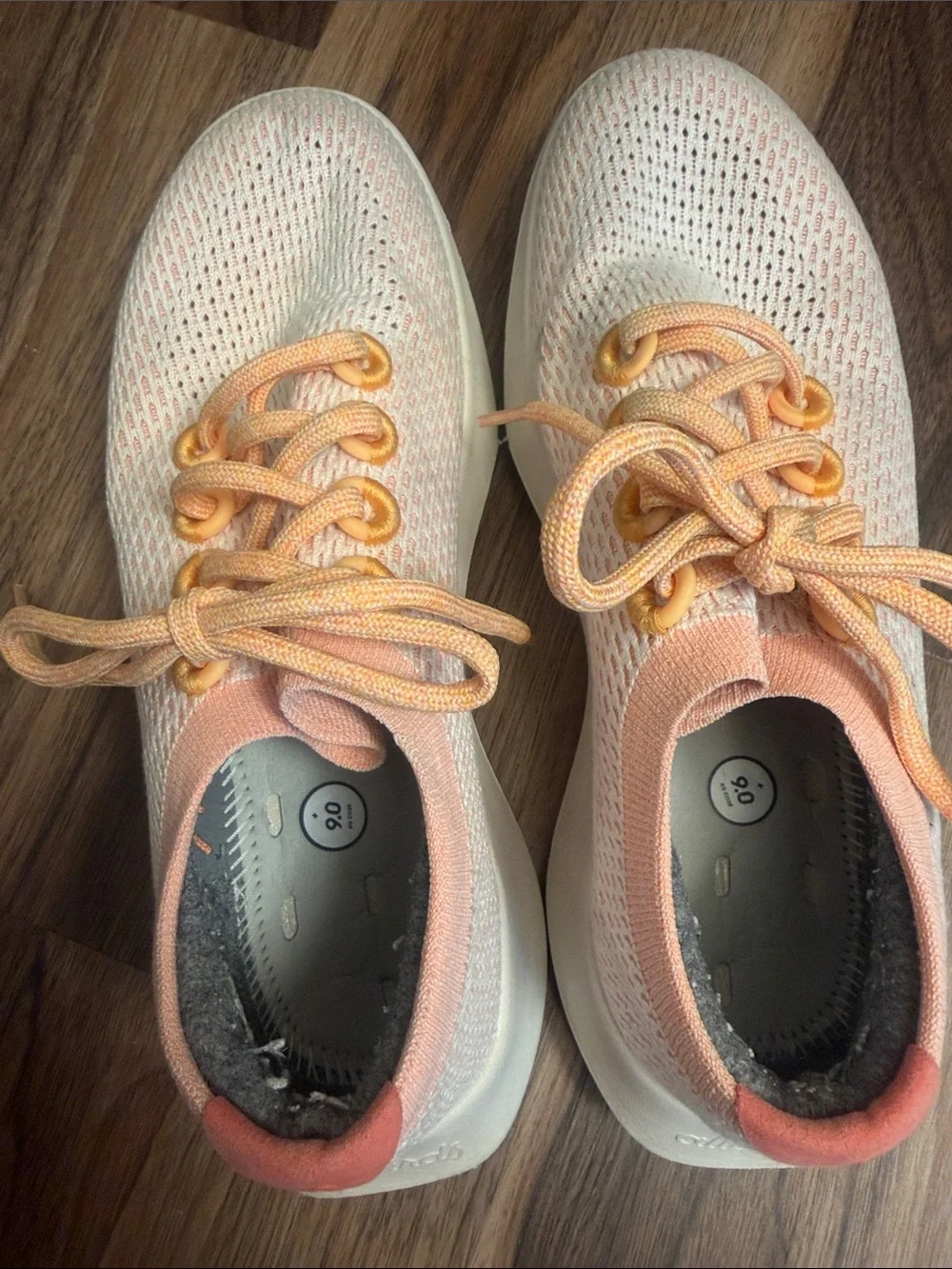 allbirds Women's Peach and Cream Tree Runners